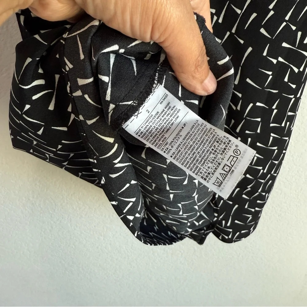 Banana Republic Womens Size 2 Black Sleeveless Halter Neck Lightweight Tie Dress - Picture 11 of 11